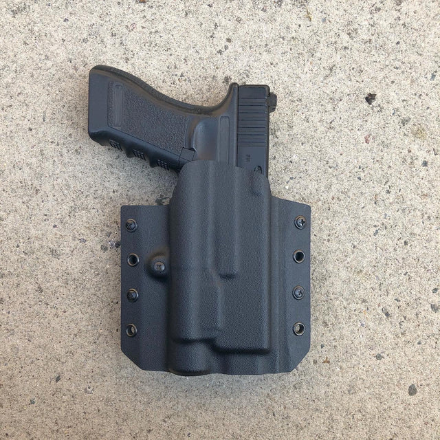 LIGHT BEARING GLOCK 17/19 KYDEX OWB HOLSTER FOR STREAMLIGHT TLR-1, OLIGHT VALKYRIE PL-2